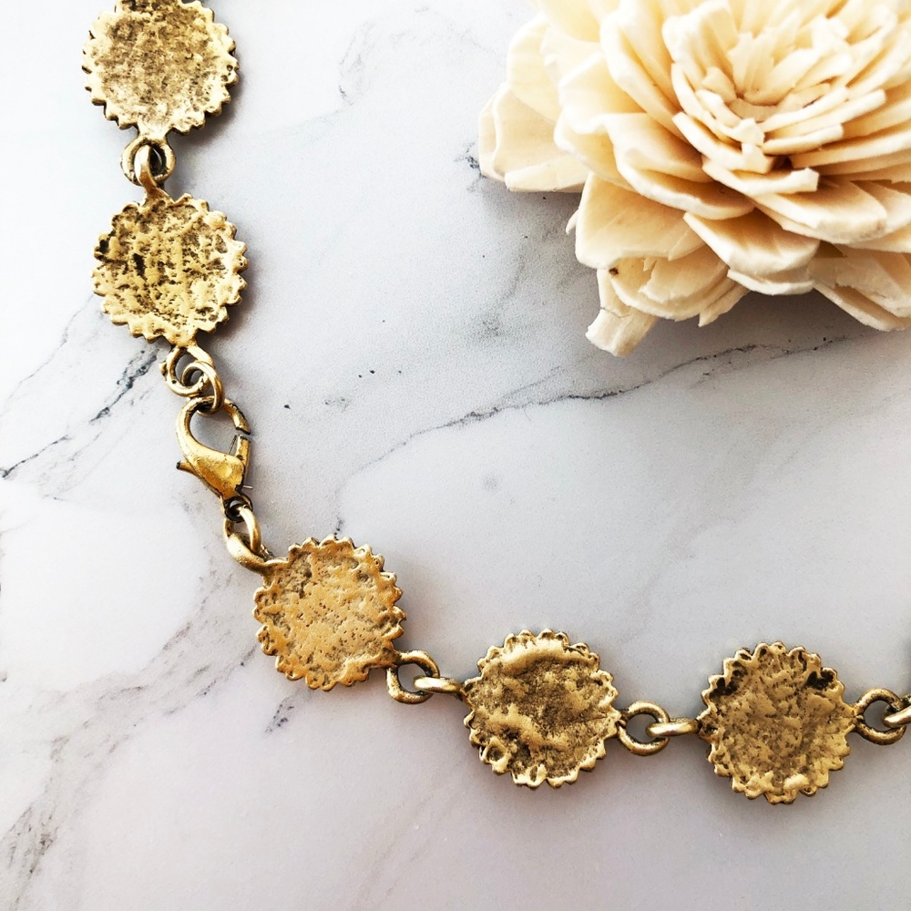 Vintage Signature Sunflower Necklace - Picture 5 of 6